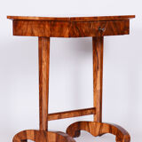 Biedermeier side table, restored, walnut, austria, 1820s