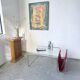 Table basse moderniste Bauhaus en acier tubulaire