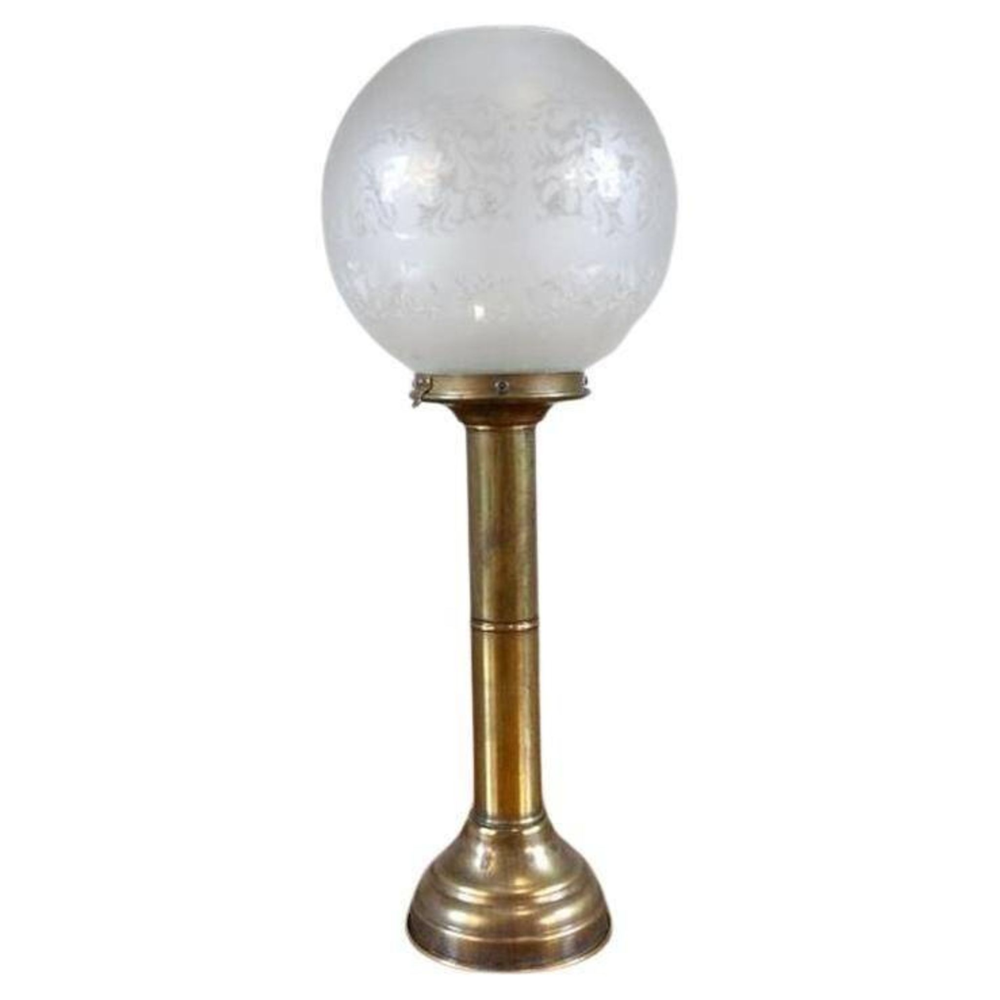 20th-Century Candleholders with Glass Shades, 1950s, Set of 2