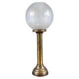 20th-Century Candleholders with Glass Shades, 1950s, Set of 2