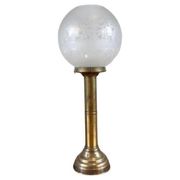 20th-Century Candleholders with Glass Shades, 1950s, Set of 2