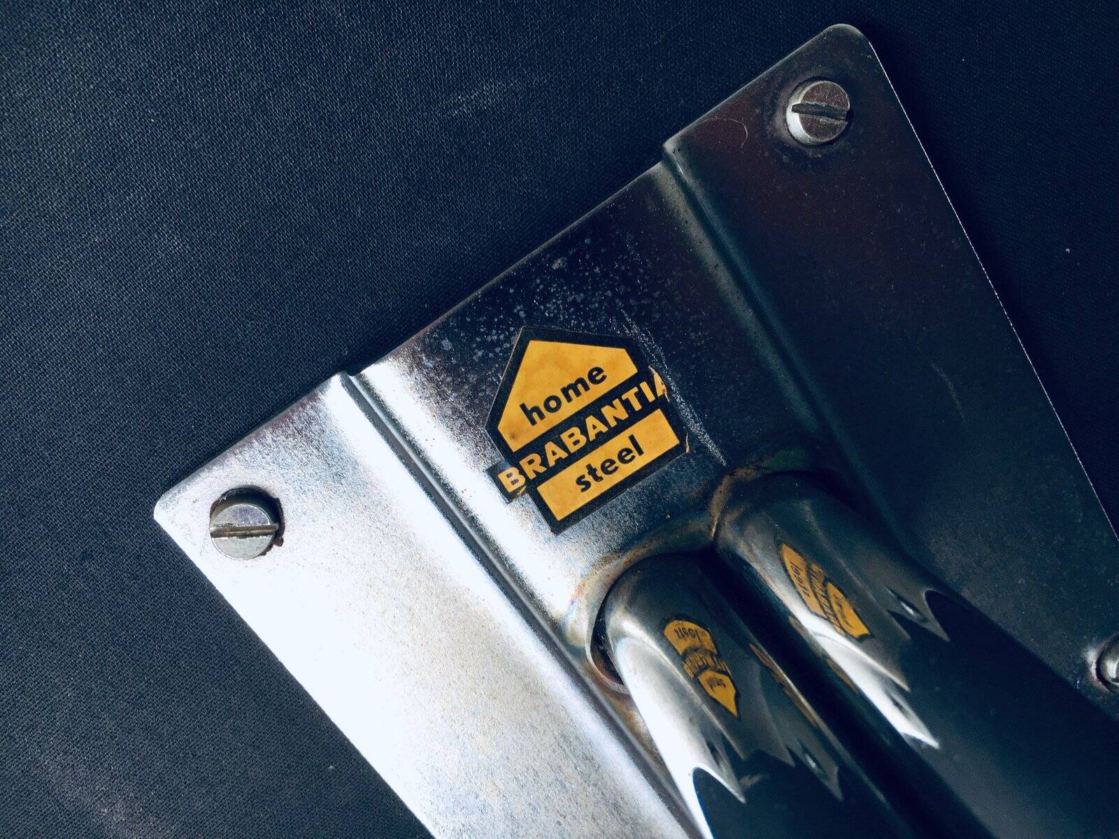 Mid-Century Dutch Steel Dining Chairs from Brabantia, 1970s, Set of 3