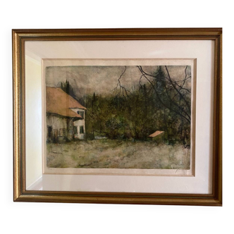 Lithograph signed and numbered in pencil by Bernard Gantner