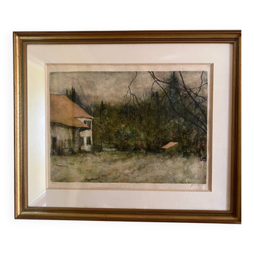 Lithograph signed and numbered in pencil by Bernard Gantner.