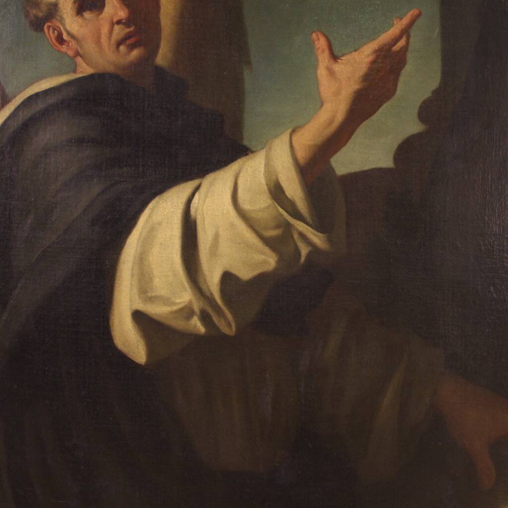 Great 18th century Italian painting, Saint Vincent Ferrer