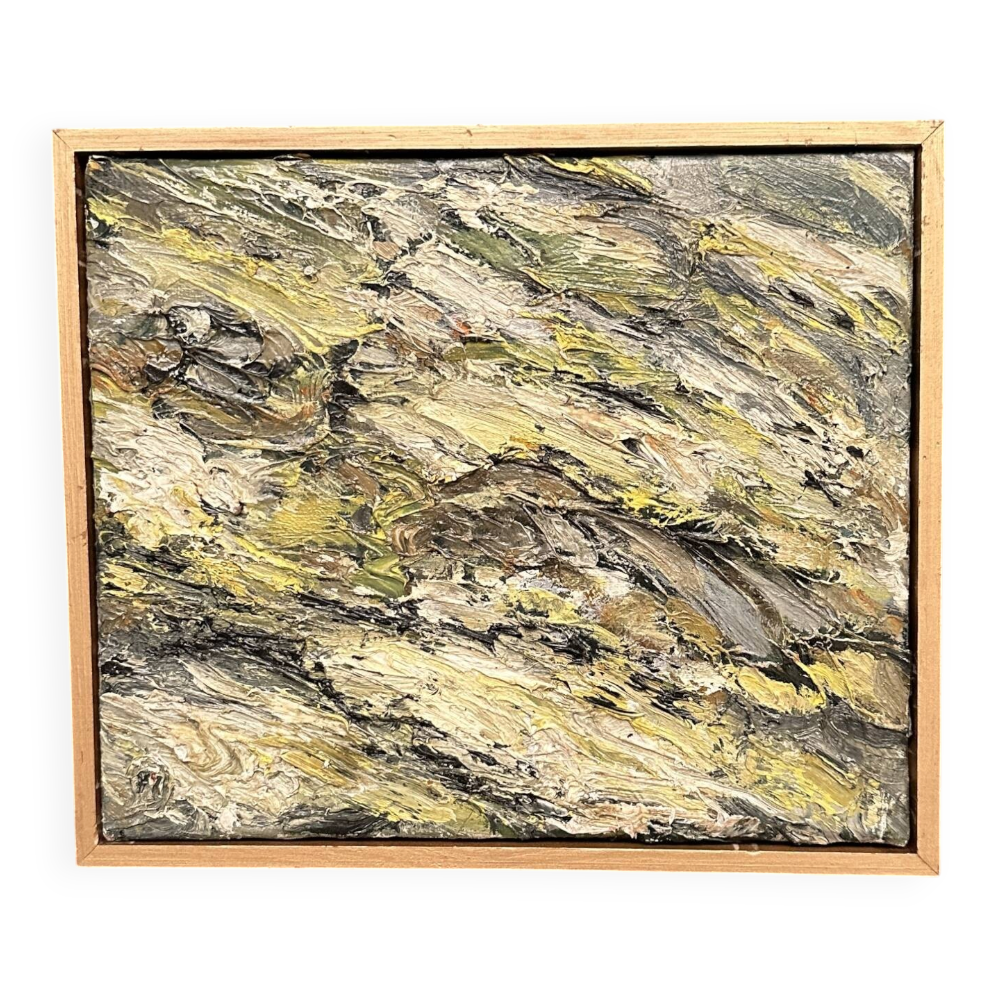 Swedish Oil on Canvas – “Bergljung” by Nils Olsson – Vintage & Framed