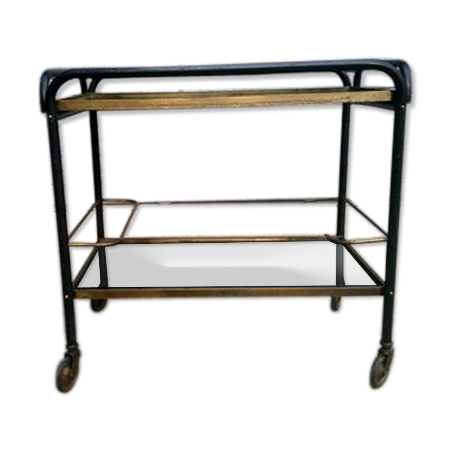 Vintage wheeled bar