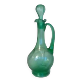 green glass carafe