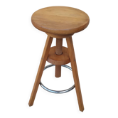 Tabouret a vis tripode atelier peintre artiste réglable