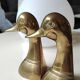 Zoomorphic bookends duck head, in solid brass, vintage 60s/70s