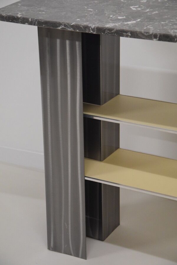 Entry table - console - 80s - Italian design - Modernist minimalist