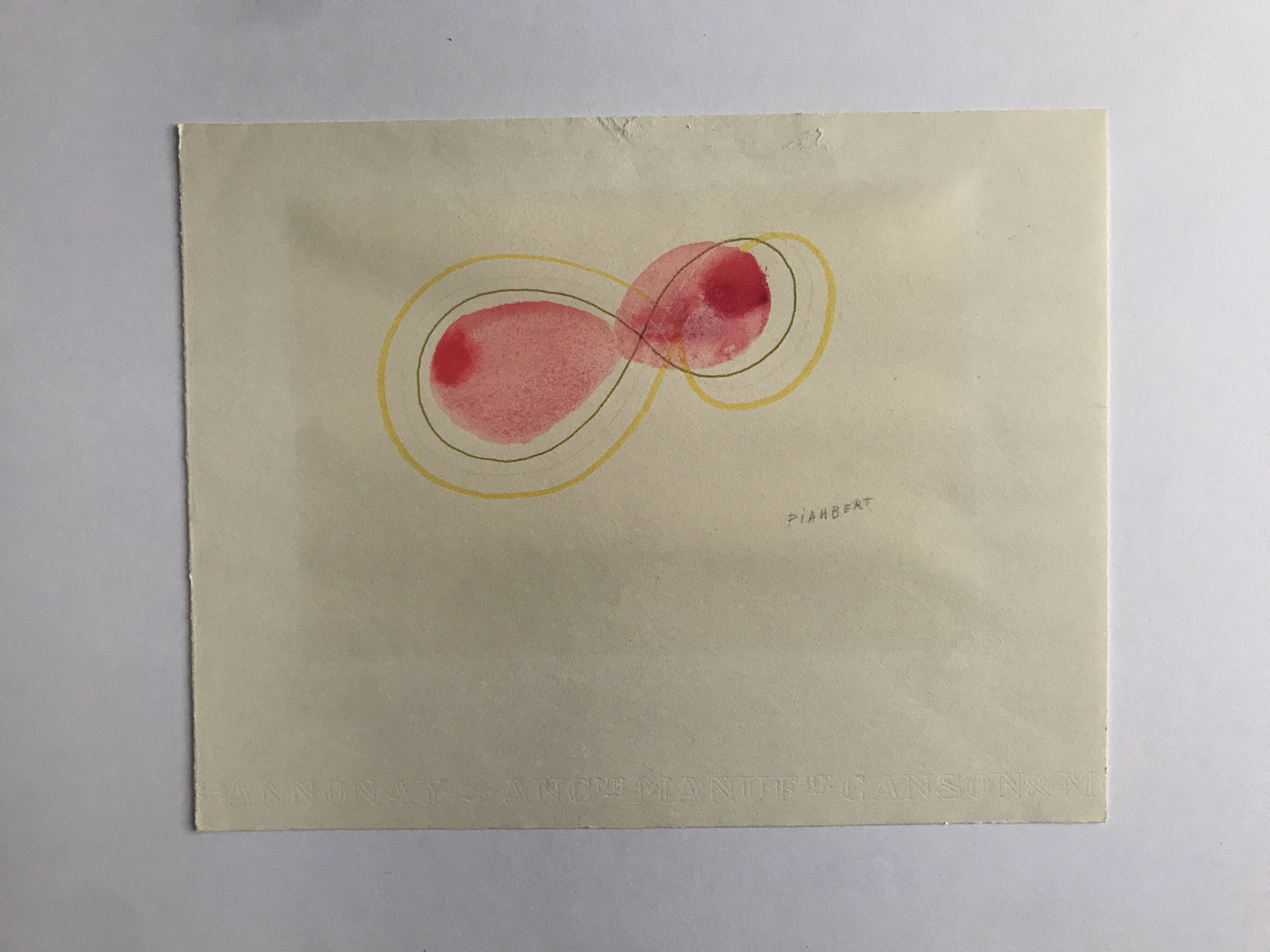 Jean PIAUBERT, Untitled, c. 1960. Original drawing signed in pencil.