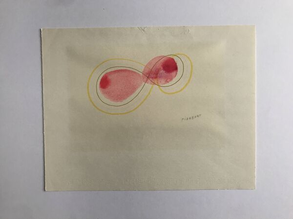 Dessin original signé au crayon Jean Piaubert, Sans titre, c .1960