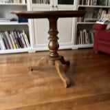 Louis Philippe pedestal table in solid wood