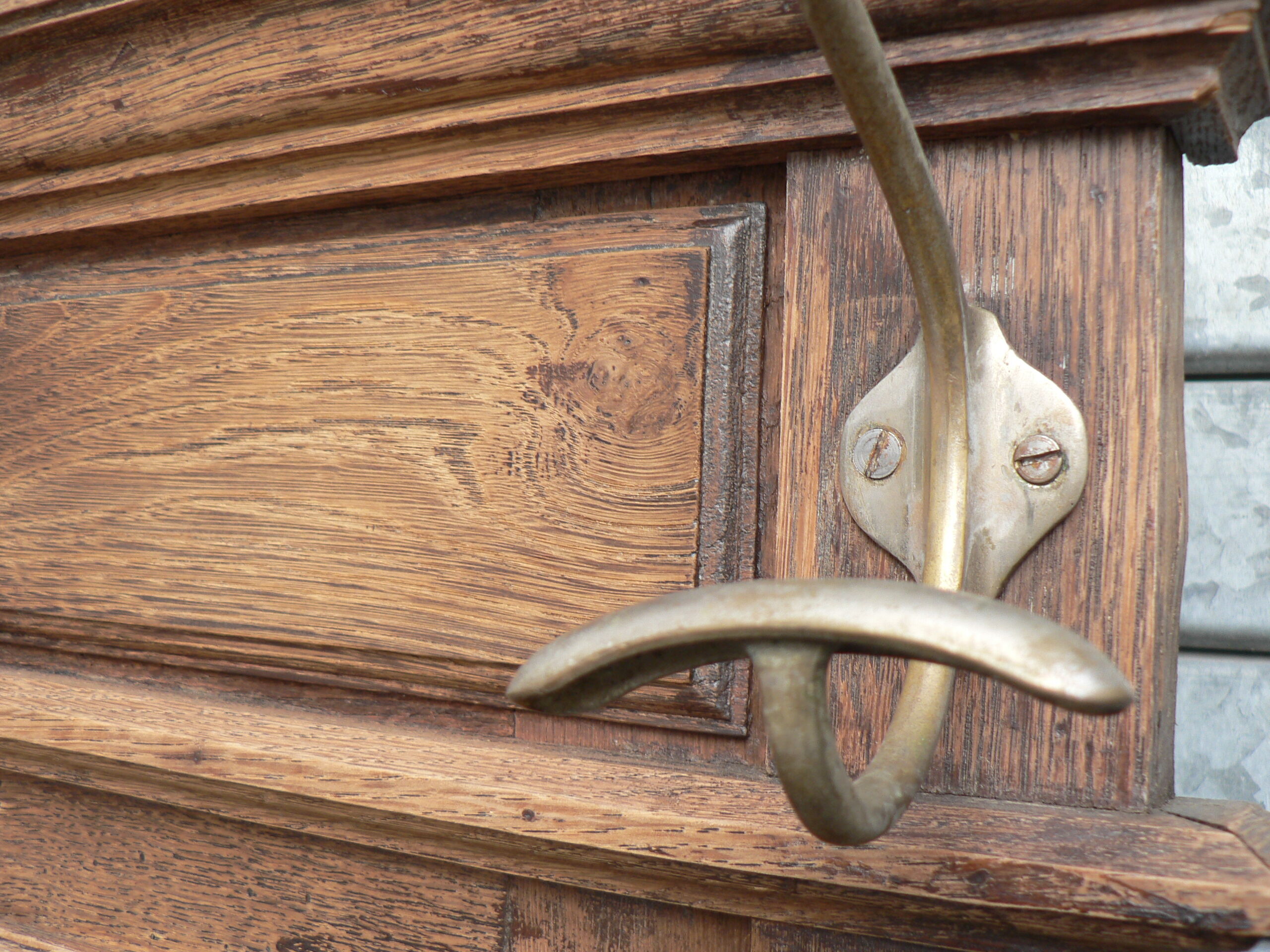 Coat rack wall mirror