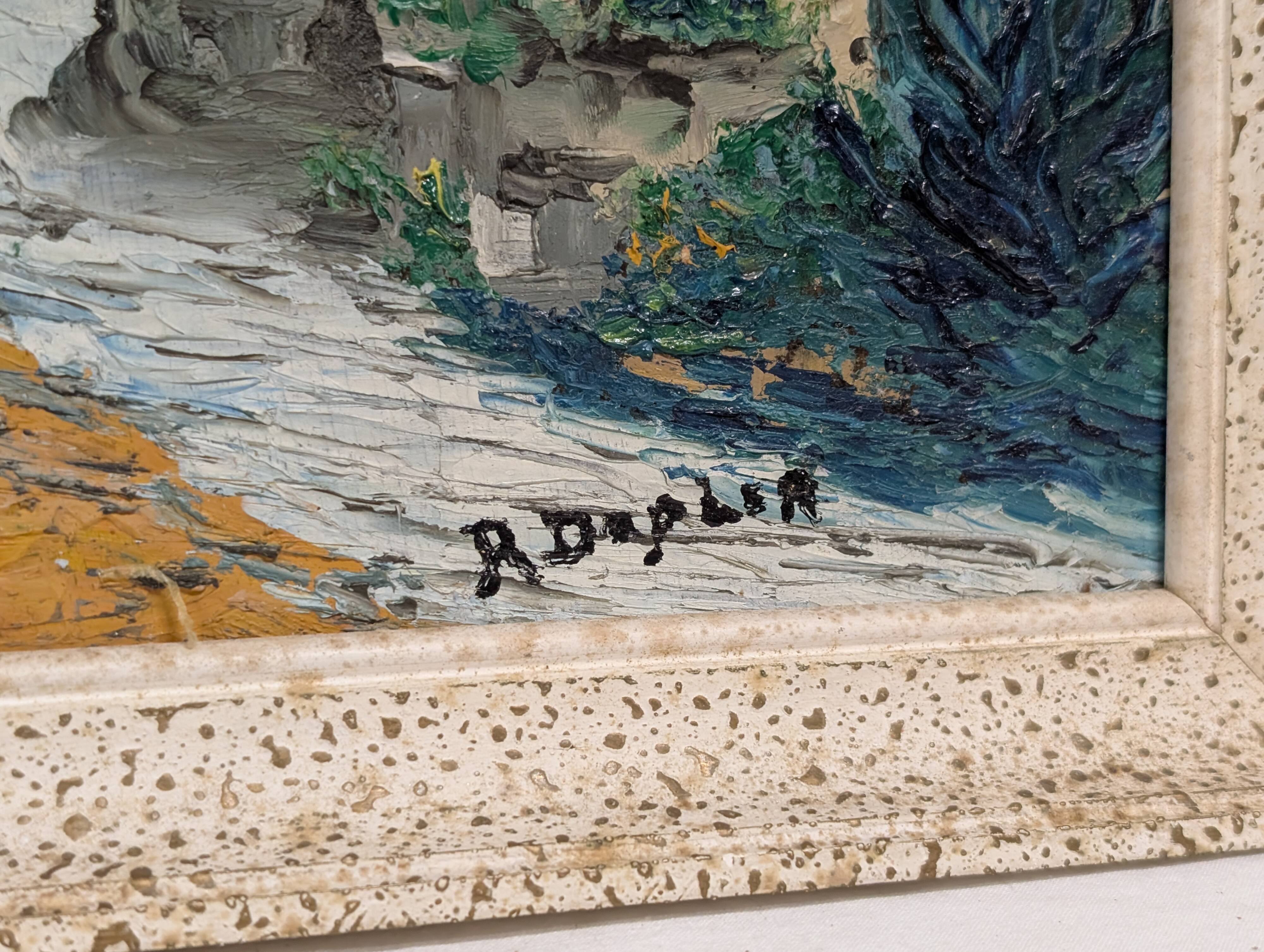 Old oil painting 1971