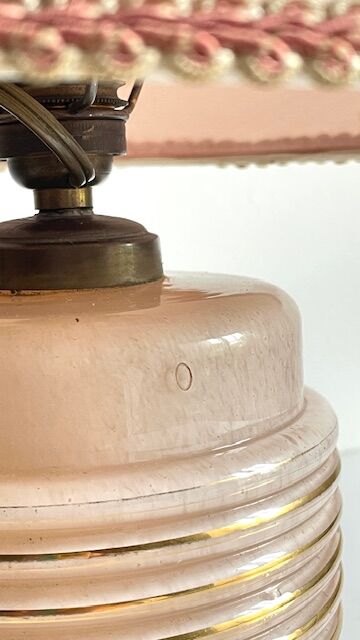 Clichy Glass Art Deco Lamp