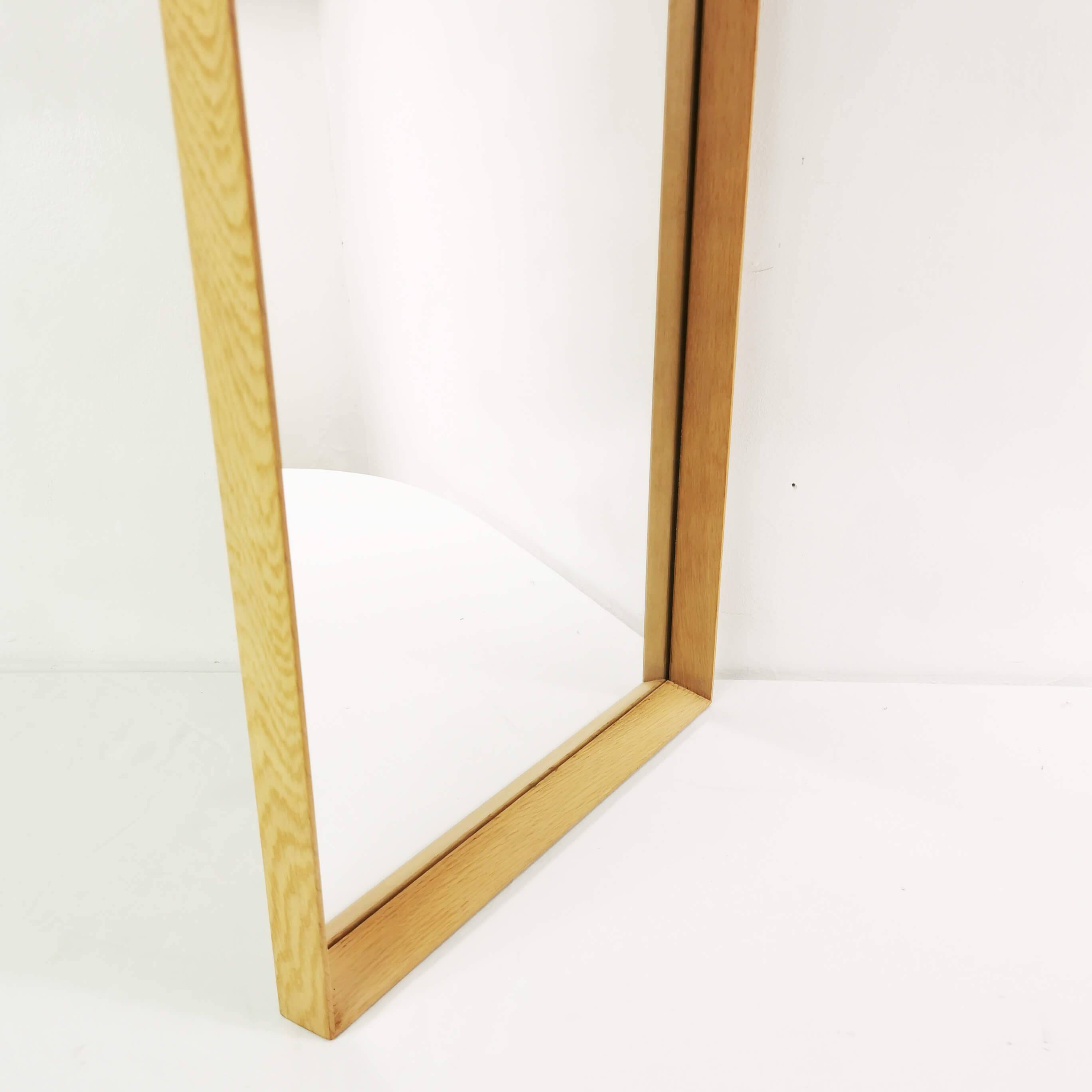 Miroir mural minimaliste, Aarhus Glasimport, Danemark, années 1960