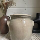Glazed stoneware pot