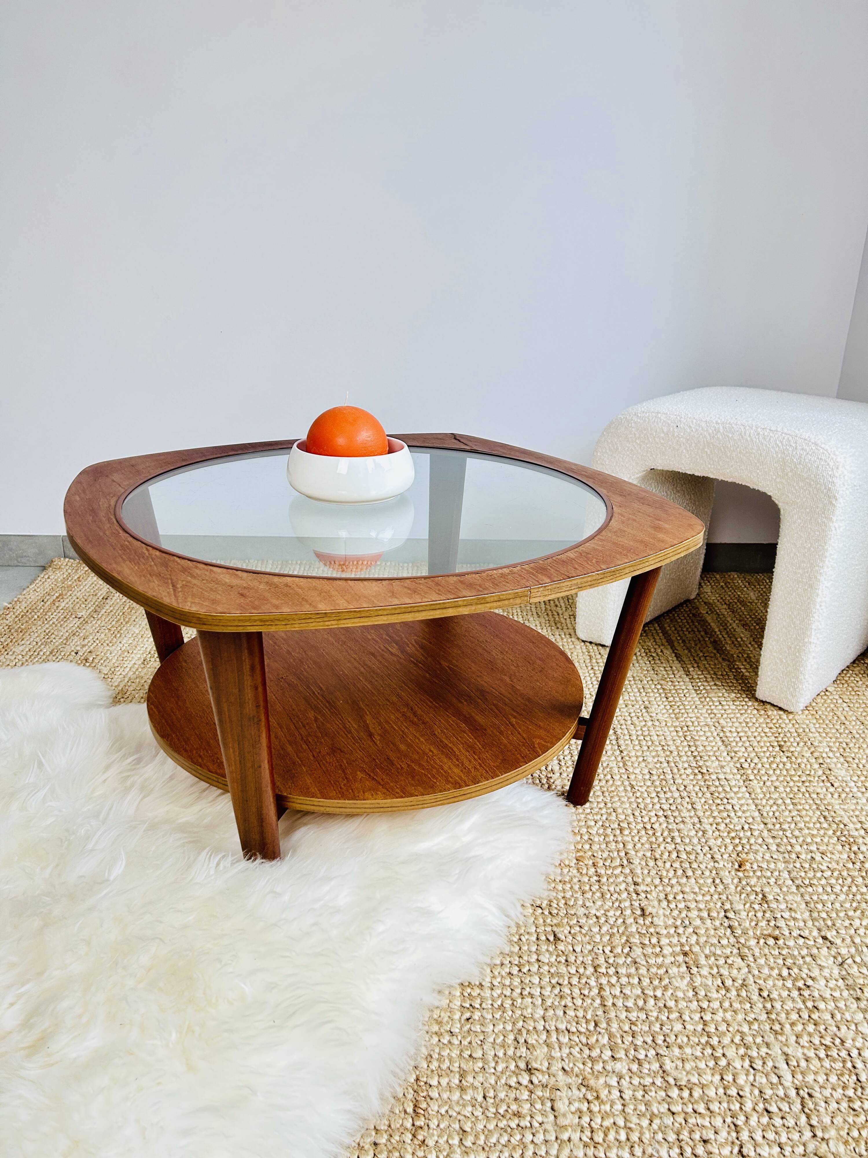 Mid-Century English teak coffee table