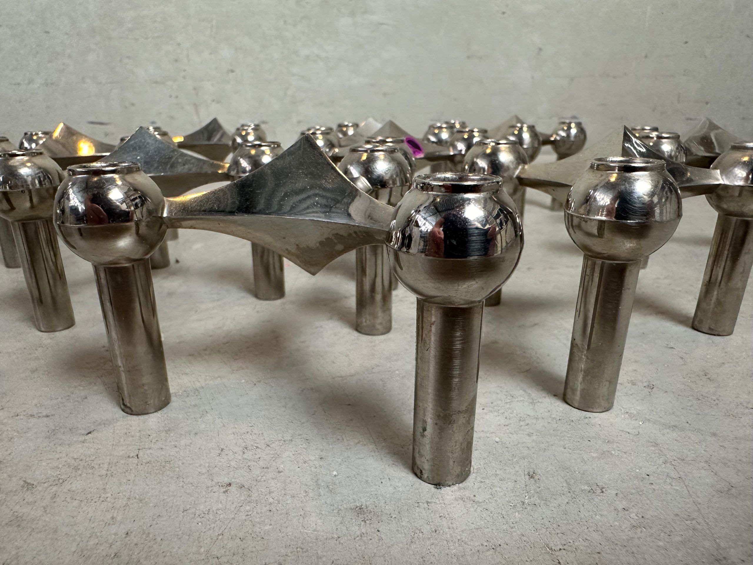 10x Vintage Design BMF Candleholder – Hans Nagel and Werner Stoff