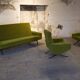 Set de salon canapé - 2 fauteuils design 1960 par Paul Geoffroy Troika Airborne