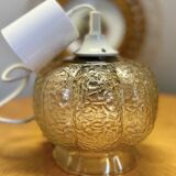 Vintage glass pendant light 1960