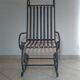 Série de 6 fauteuils de jardin en fer forgé