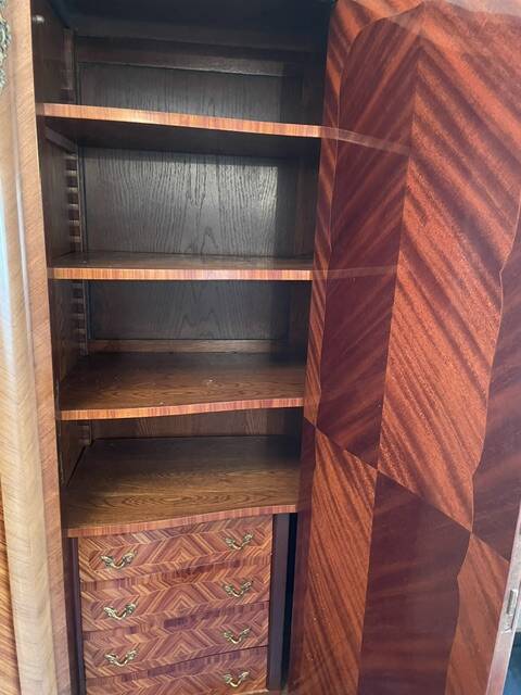 Louis XV style bedroom wardrobe
