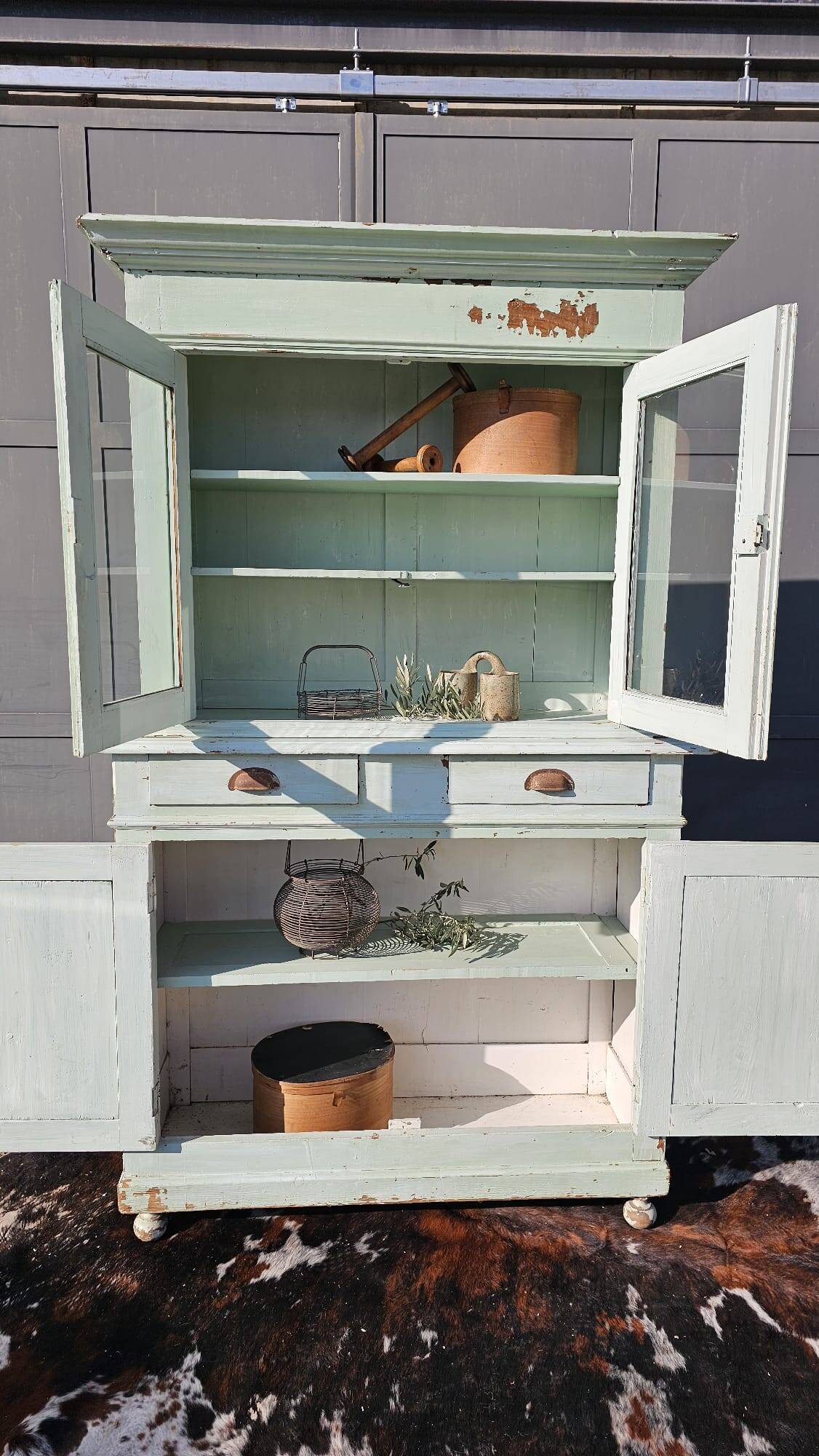 2 body sideboard in water green color