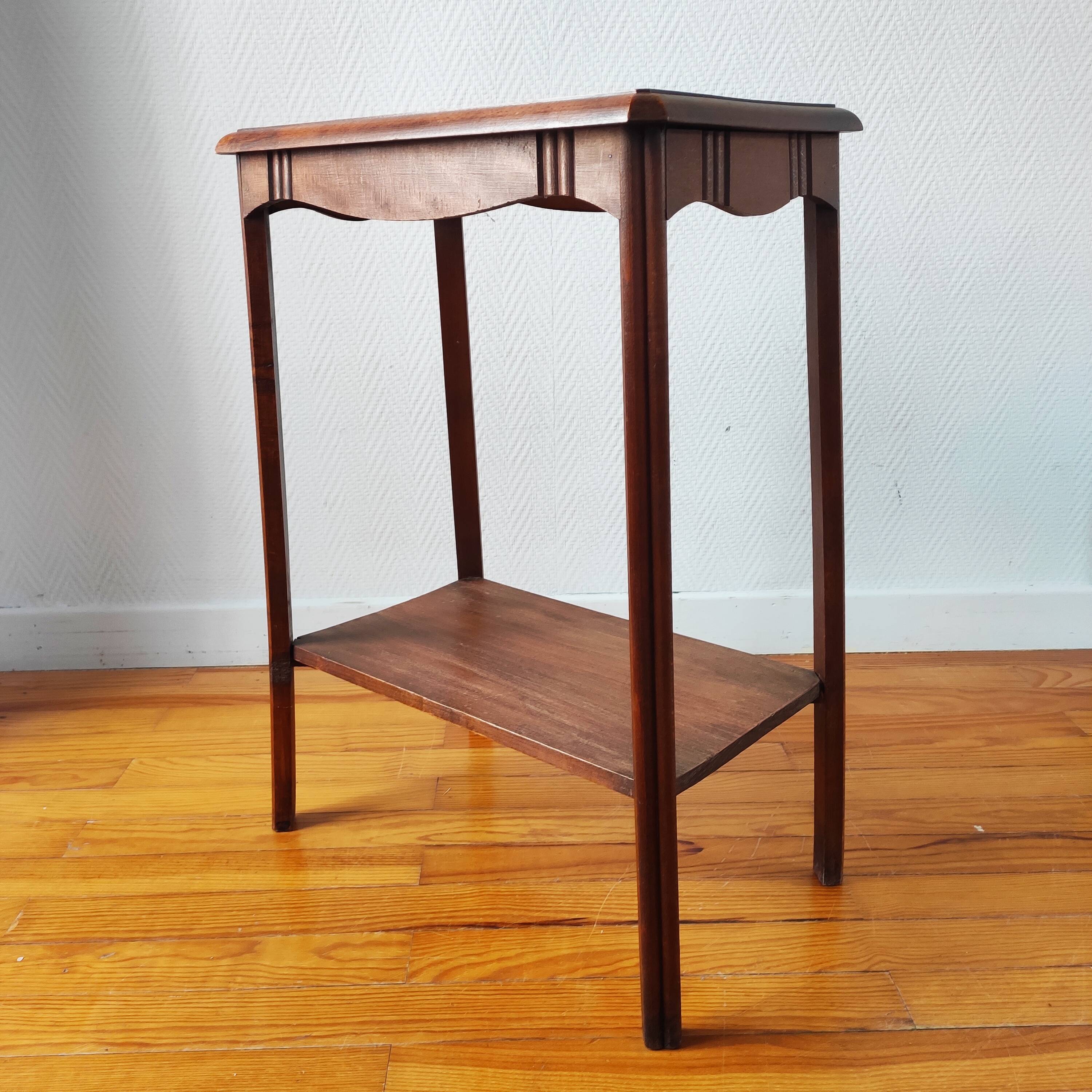 Vintage solid wood console – Art Deco style 1930-40s