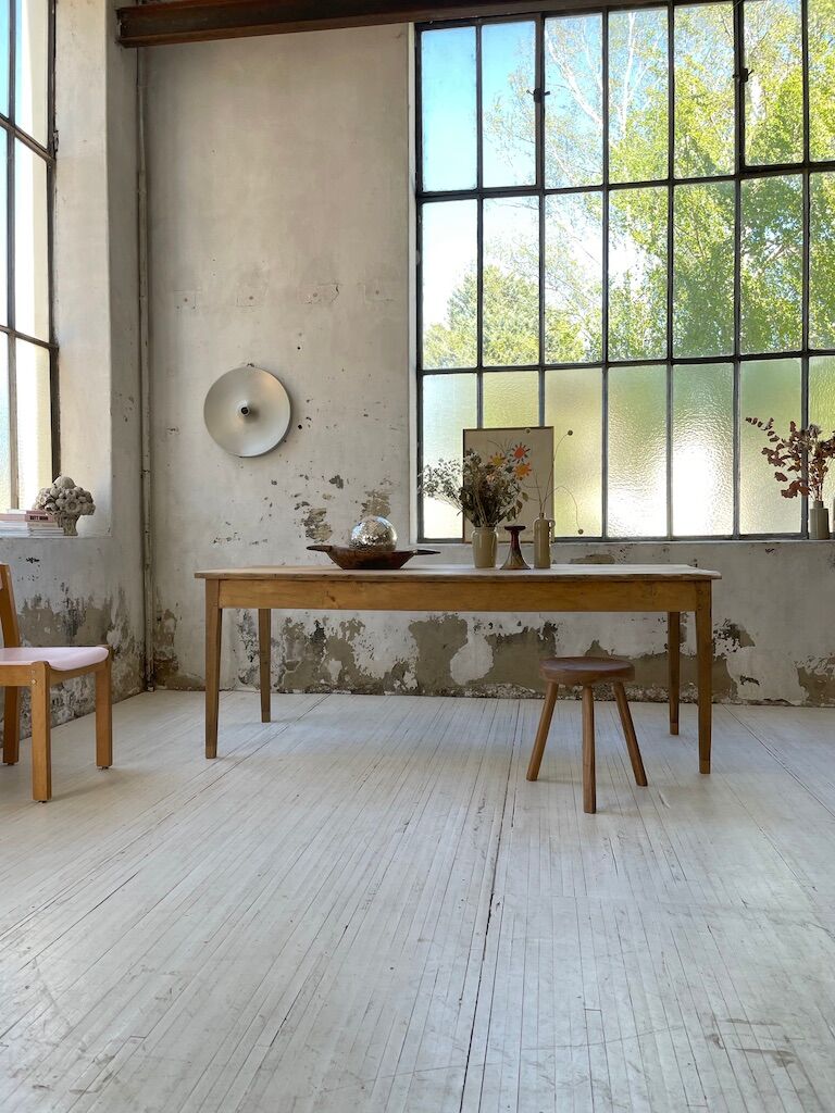 Oak and pine farm table 2m