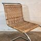 Set of 4 mr10 rattan chairs by mies van der rohe