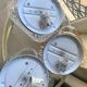 3 vintage chiseled glass ceiling lights 1950-1960