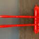 Antique wooden wall towel holder turned nineteenth