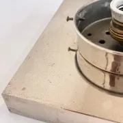 Design Chrome and glass Bauhaus Ceiling Lamp / Flushmounts, 1930s