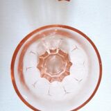Set of 4 pink digestive glasses, Luminarc