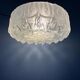 Vintage mid-century decorative ceiling light in thick glass.