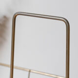 Vintage magazine holder in gold metal