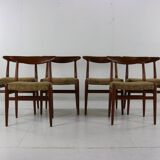 Superb Danish design dining chairs by Hans Wegner