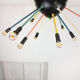 Mid-century Colourful Sputnik Chandelier, 50s