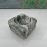Green marble salt pot