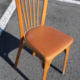10 Bistro chairs Baumann N ° 12 Brown leatherette