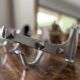 Wall-mounted coat rack aluminium — Industrial railway style — Vintage