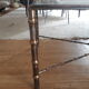 Table basse "bambou" en bronze vieilli