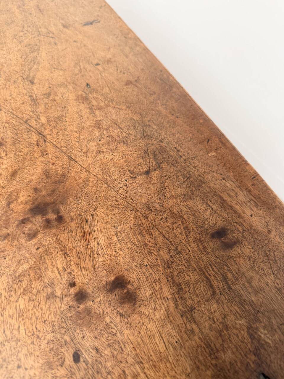 19th century walnut drapery table 2m1