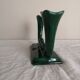 Pair of candlesticks emerald green earthenware 50