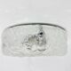 Mid-century Hillebrand iced glass ceiling lamp, 1970s