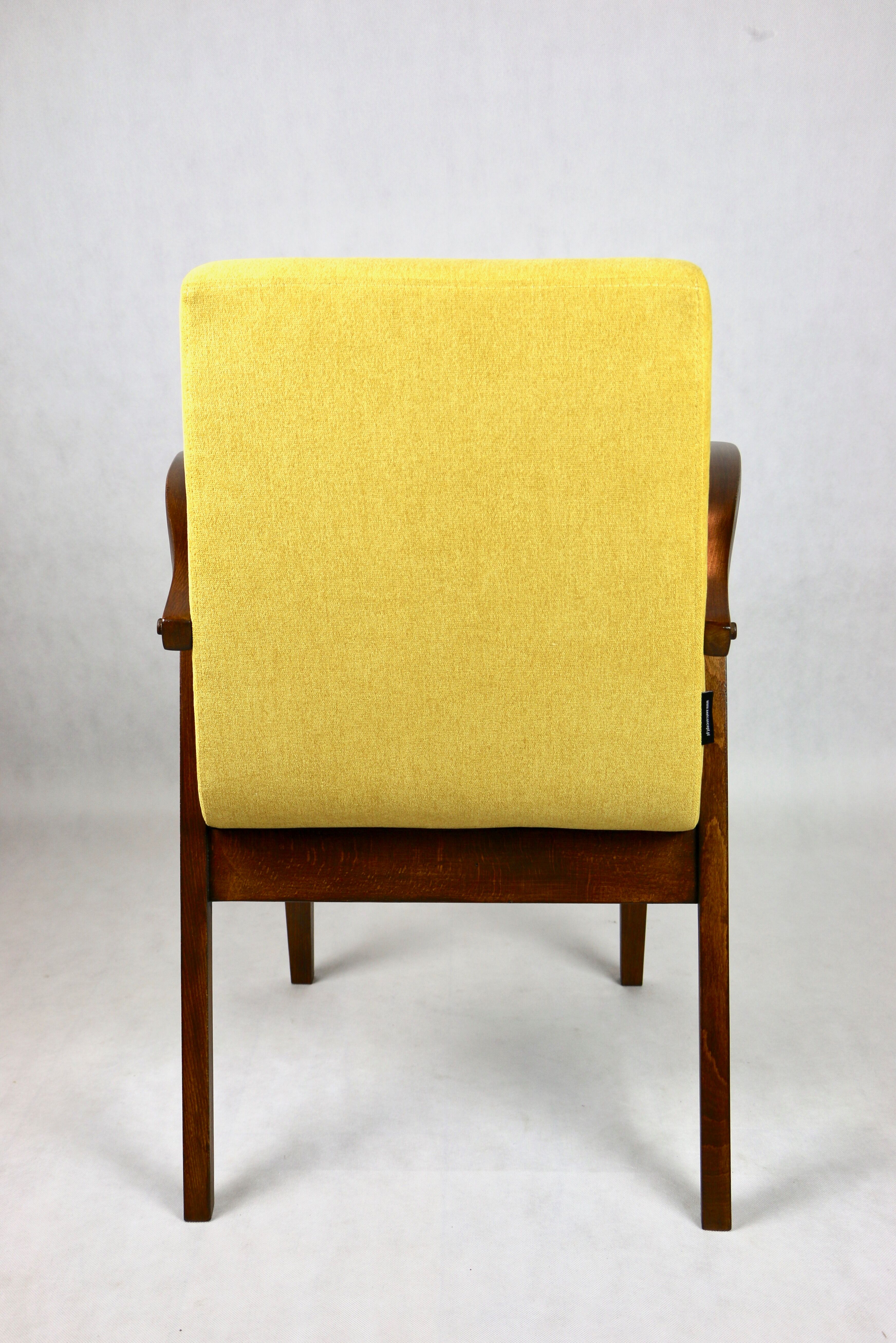 Vintage yellow armchair, 1970s
