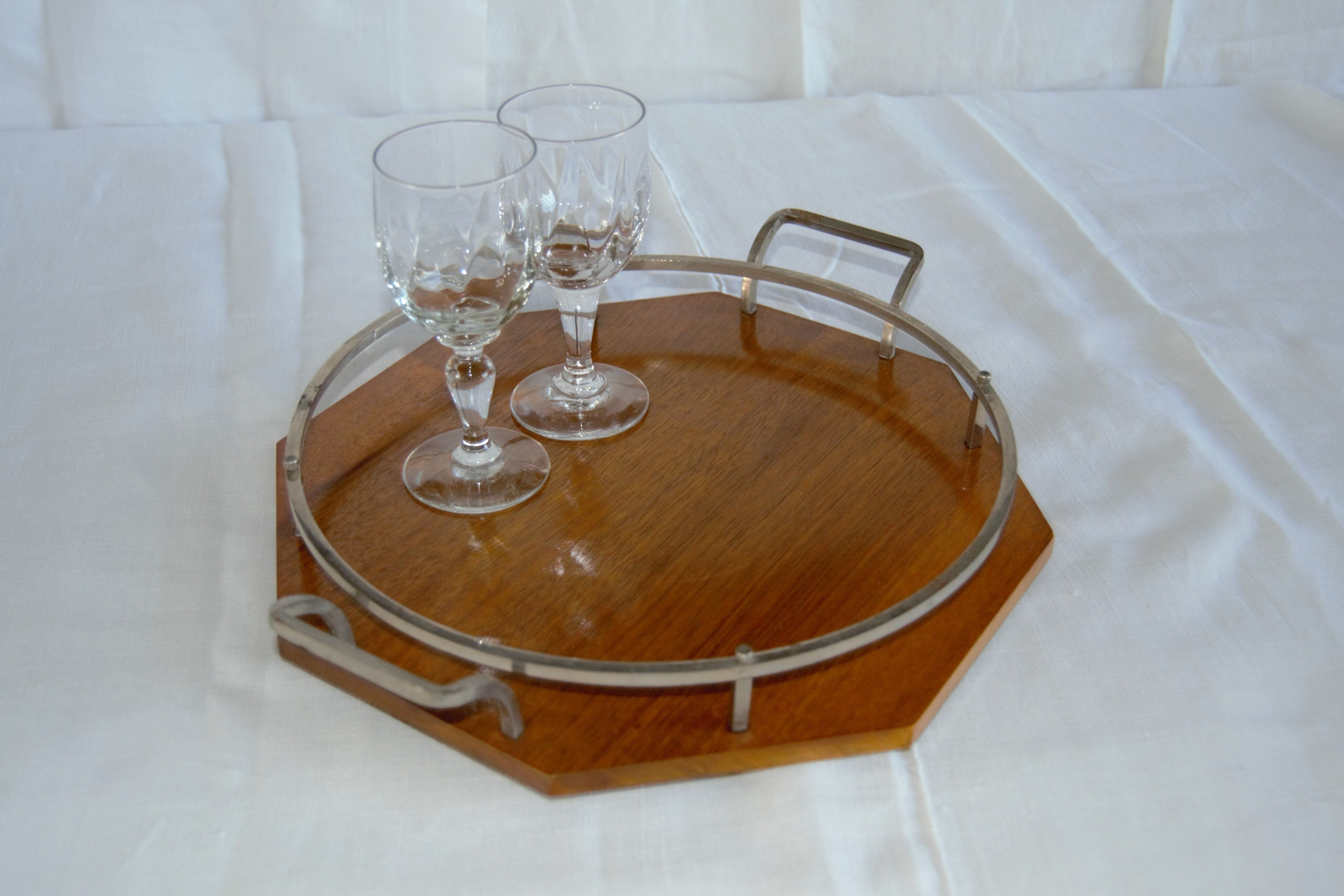 Vintage wooden serving tray
